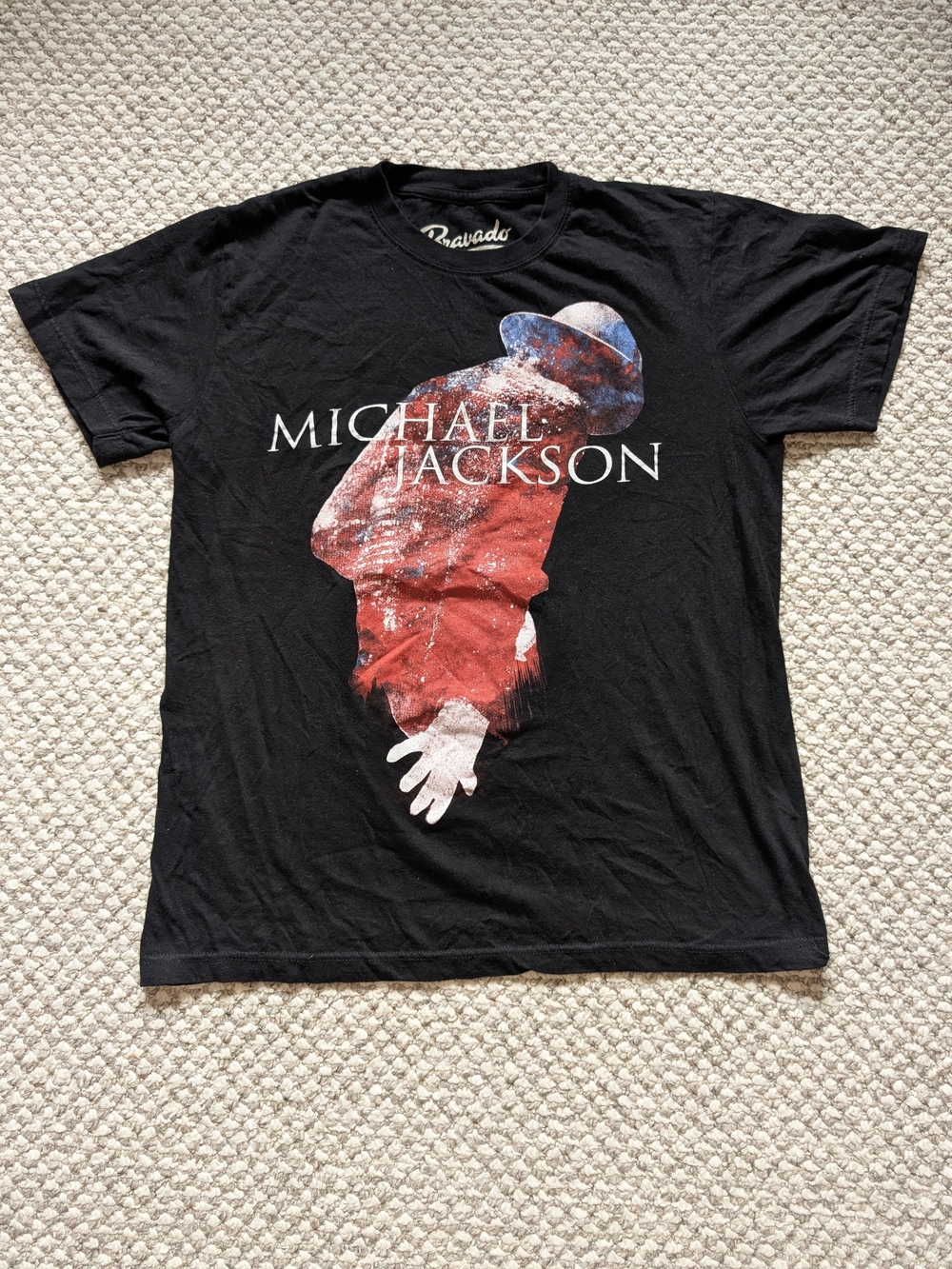 Black Michael Jackson Graphic Tee Originally Manufactured By Bravado Sz S